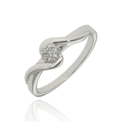 Fehér arany gyűrű 52-es méret (W022-B-0,04-52)